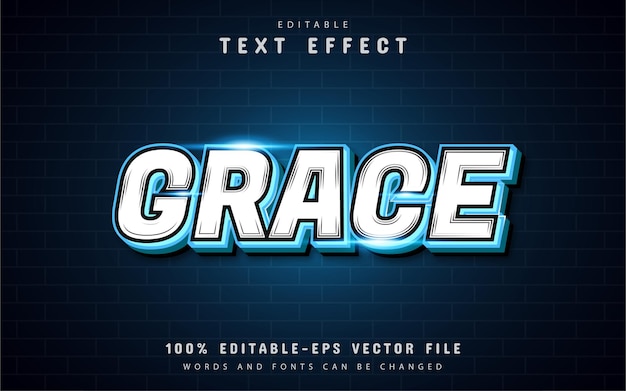 Grace text effect