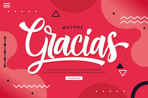 gracias lettering background