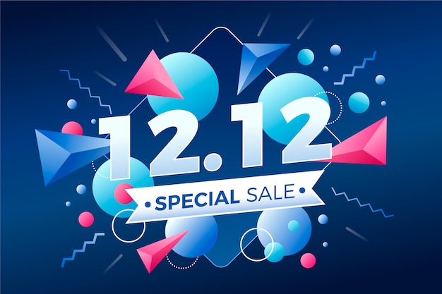 Gradient 12.12 sale background