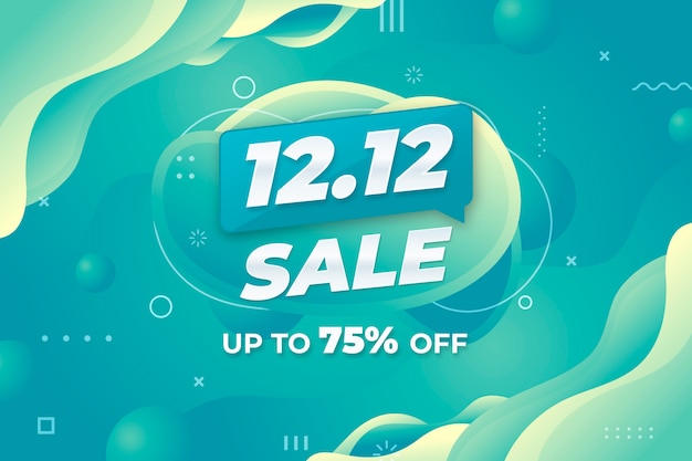 Gradient 12.12 sale background