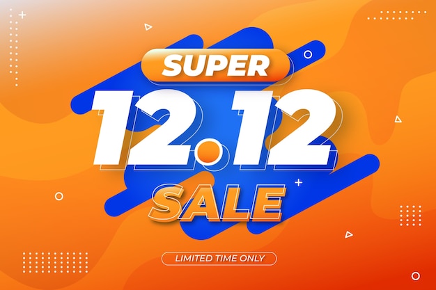 Gradient 12.12 sale background