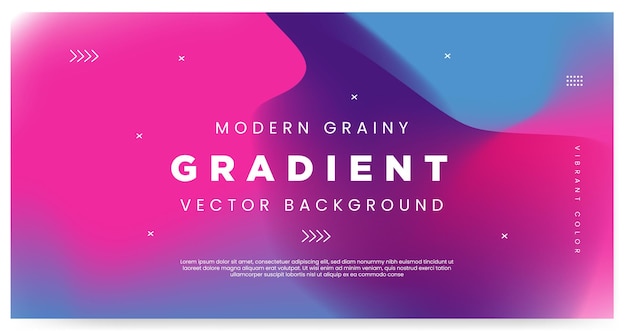 Gradient abstract modern blurred banner background template