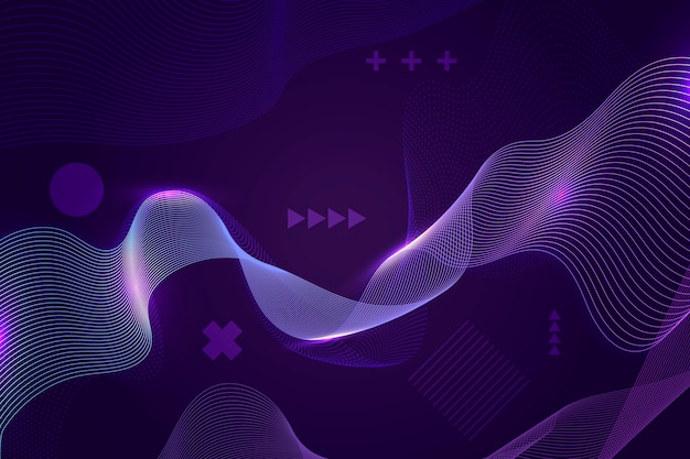 Gradient abstract wireframe background