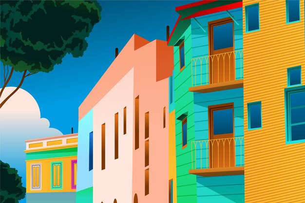 Vector gradient argentina illustration