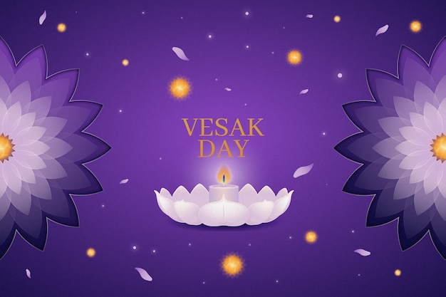 Gradient background for vesak festival celebration