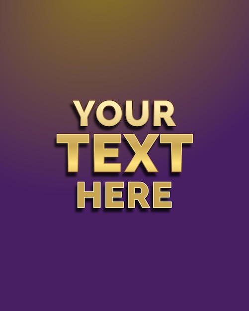 Gradient background with editable text