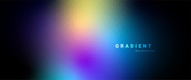 Gradient background with iridescent glass texture