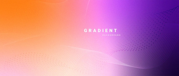 Gradient background with wavy lines.