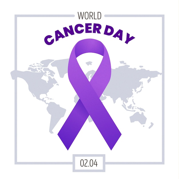 Gradient background world cancer day