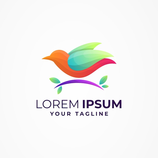 GRADIENT BIRD LOGO TEMPLATE