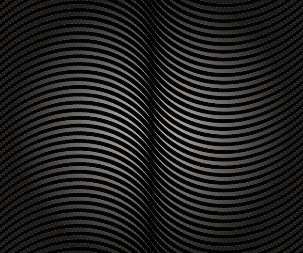 Gradient black background with wavy lines