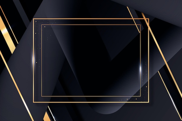 Gradient black backgrounds with golden frames