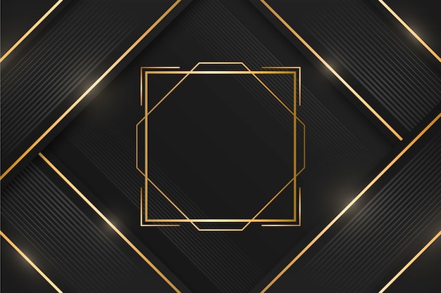 Gradient black backgrounds with golden frames