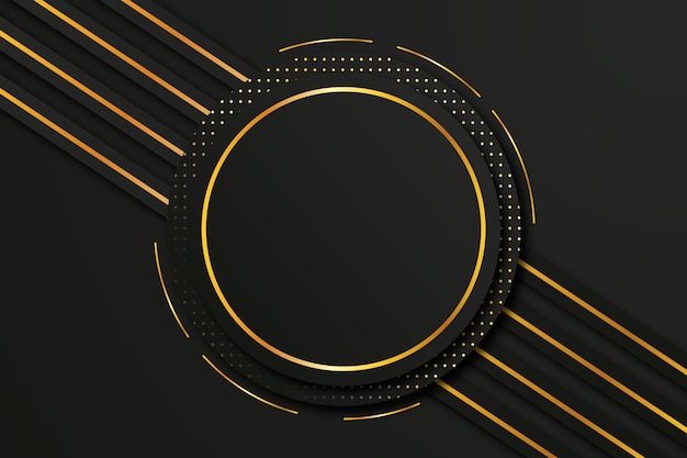 Gradient black backgrounds with golden frames