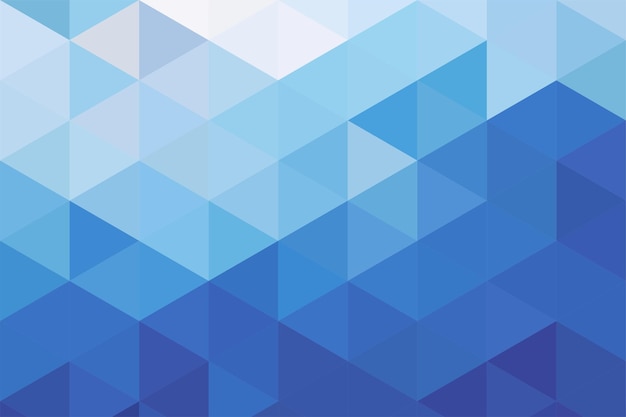 Gradient blue background on triangle pattern Geometric abstract pixel background