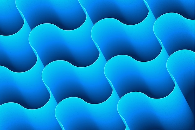 Gradient blue blend waves background design