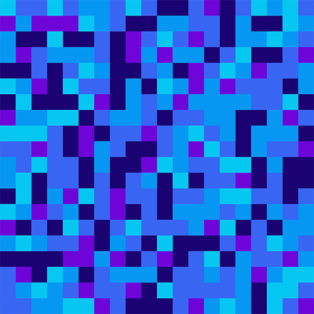 Vector gradient blue to purple pixel grid background