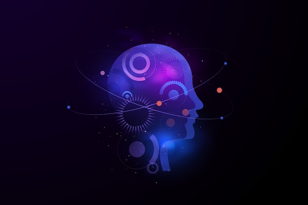 Gradient brain background