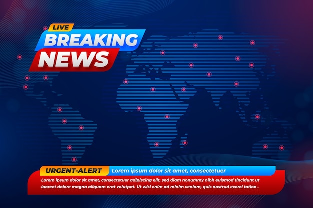 Gradient breaking news background