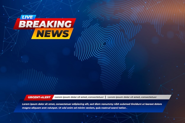 Gradient breaking news background