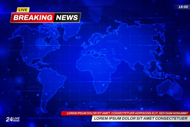 Gradient breaking news background