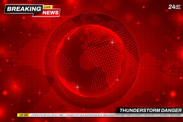 Gradient breaking news background