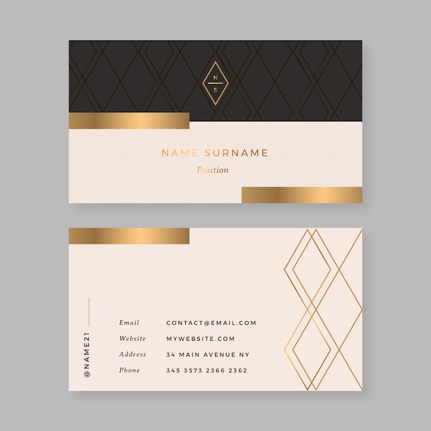 Gradient business cards template design