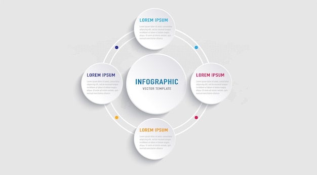 Gradient business infographic template