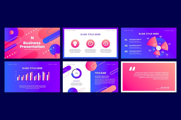 Gradient business presentation template