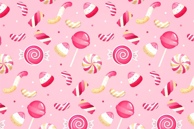 Gradient candy pastel color pattern