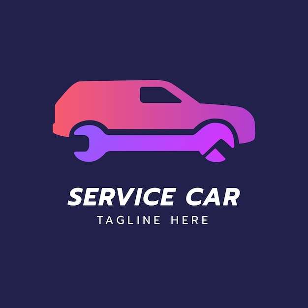 Gradient car service logo