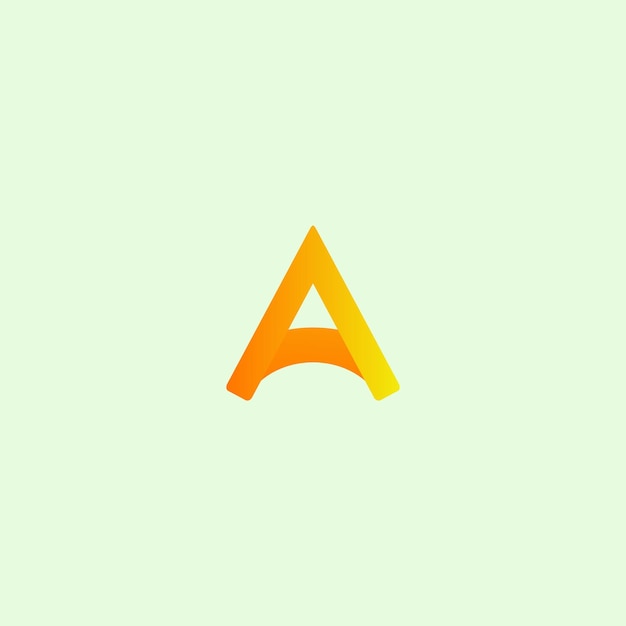 Gradient Color Letter A Logo