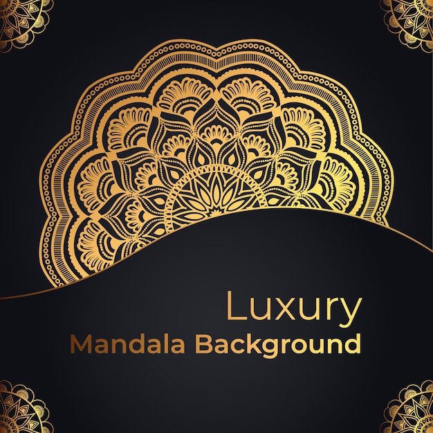 Gradient Color Luxury Mandala Background Design with creative shape 11