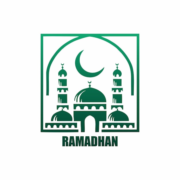 Gradient color Ramadan logo