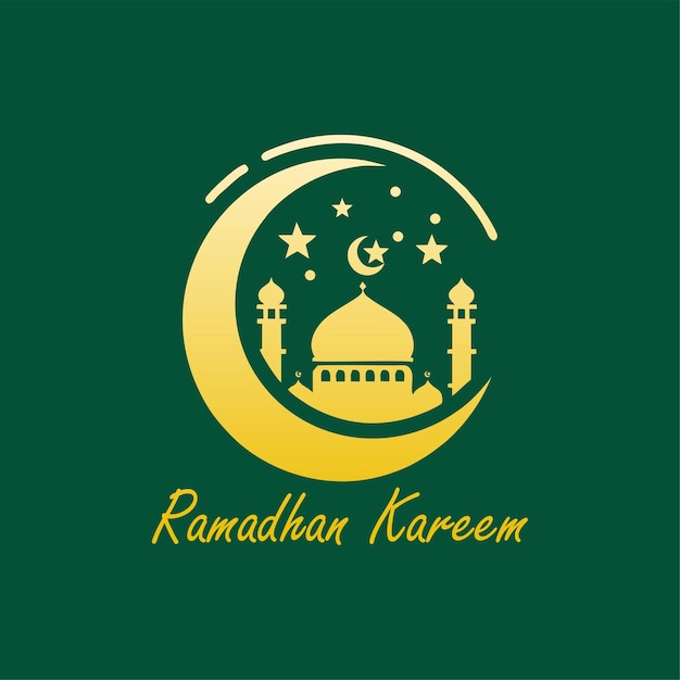 Gradient color Ramadan logo