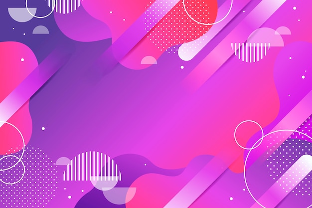 Gradient colored background with geometrical shapes