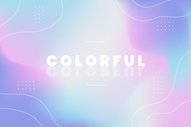 Gradient colorful abstract background