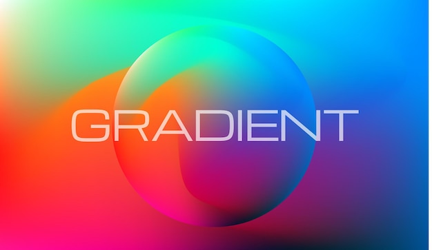 Vector gradient colorful background