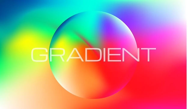 Vector gradient colorful background