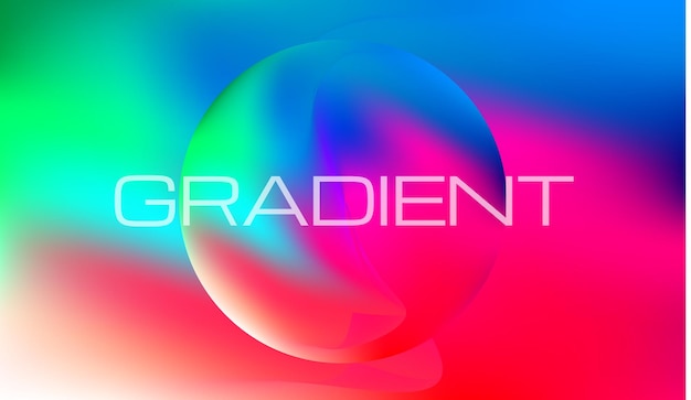 Vector gradient colorful background