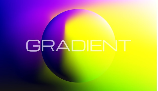 Vector gradient colorful background