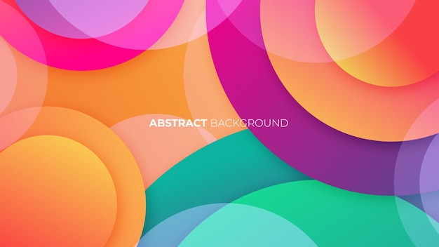 Gradient colorful circle background