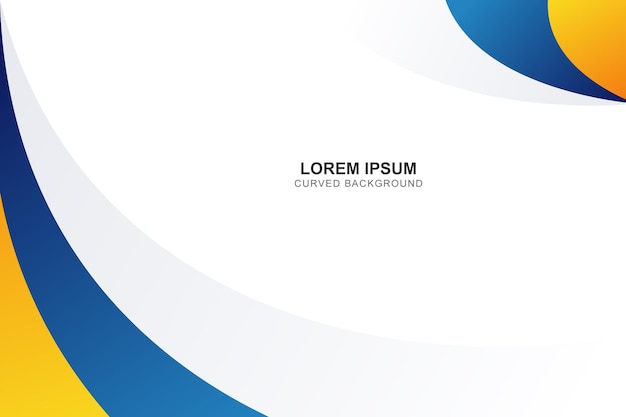 Gradient curved banner background