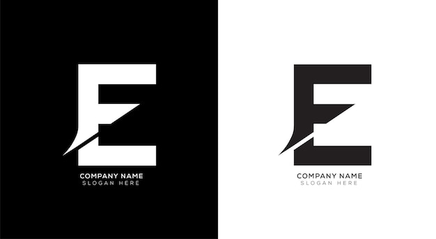 Gradient E letter logo design