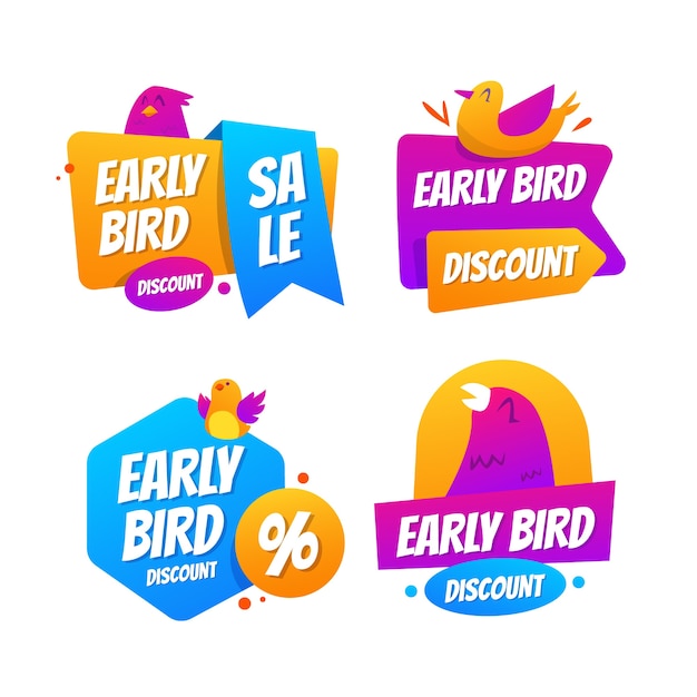 Gradient early bird label collection