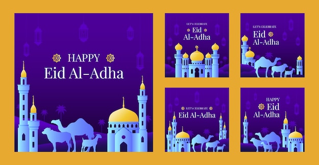 Gradient eid al-adha instagram post