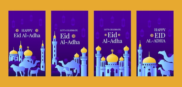 Gradient eid al-adha instagram stories