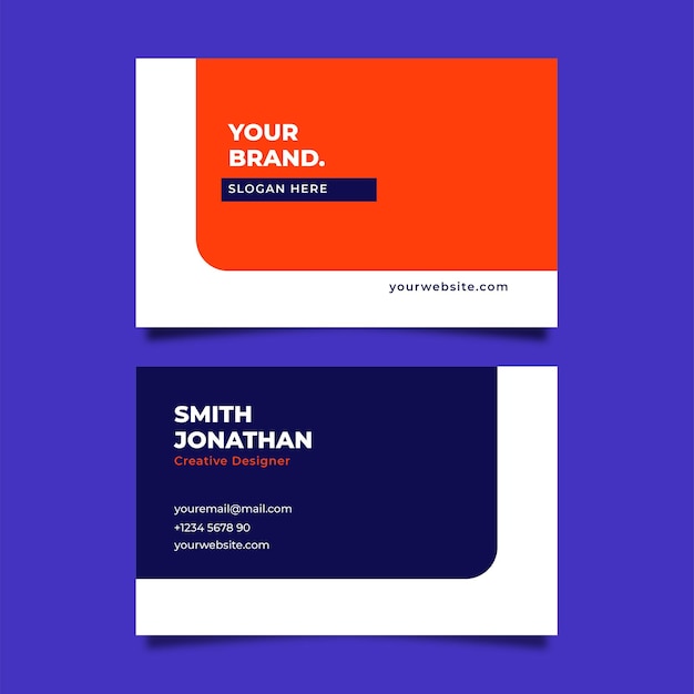 Vector gradient elegant business card gradient abstract business card colorful gradient business card