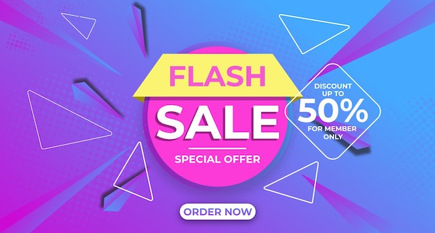 Gradient flash sale background