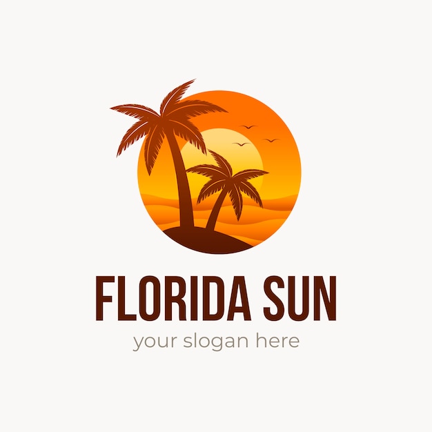 Gradient florida logo template